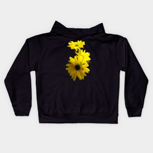 Three Bright Yellow Daisies Kids Hoodie